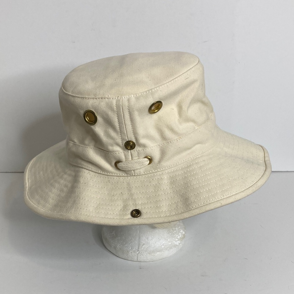 Vintage Tilley Hat Mens 7 1/8 Beige Cotton Duck Outdoor  Boonie Made in Canada